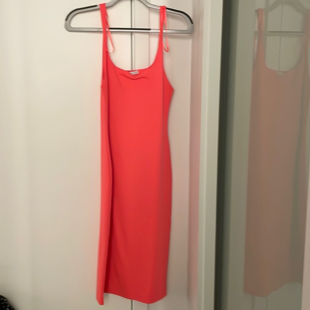Cotton Zara dress - hot pink!